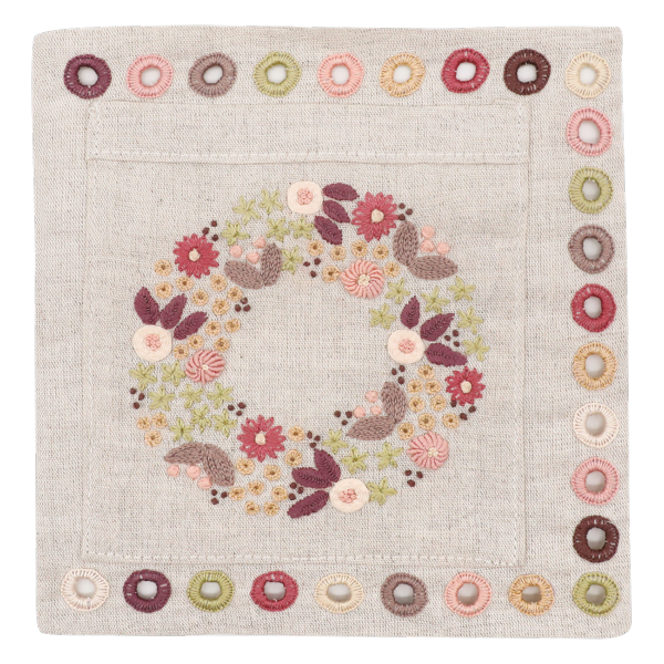 Tri-fils - Couronne fleurie