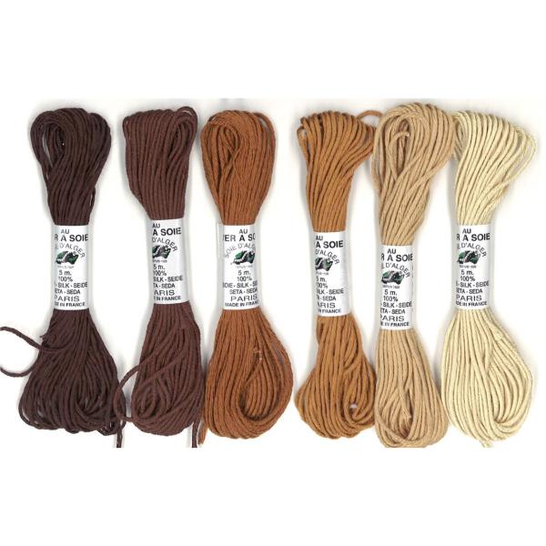 Soie d'Alger - Pack de 6 nuances - Marron