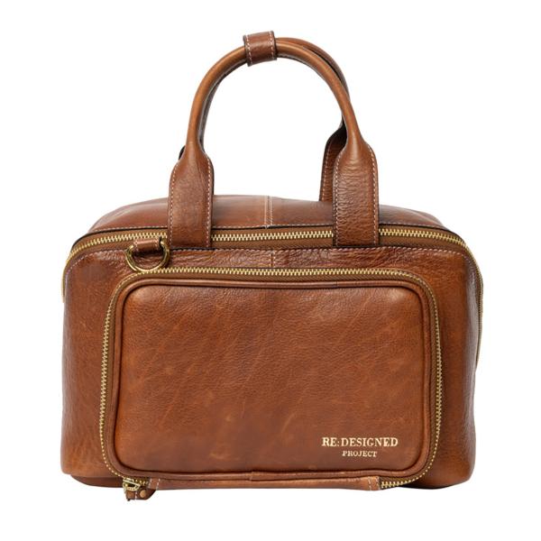 Sac à projet en cuir - Noyer